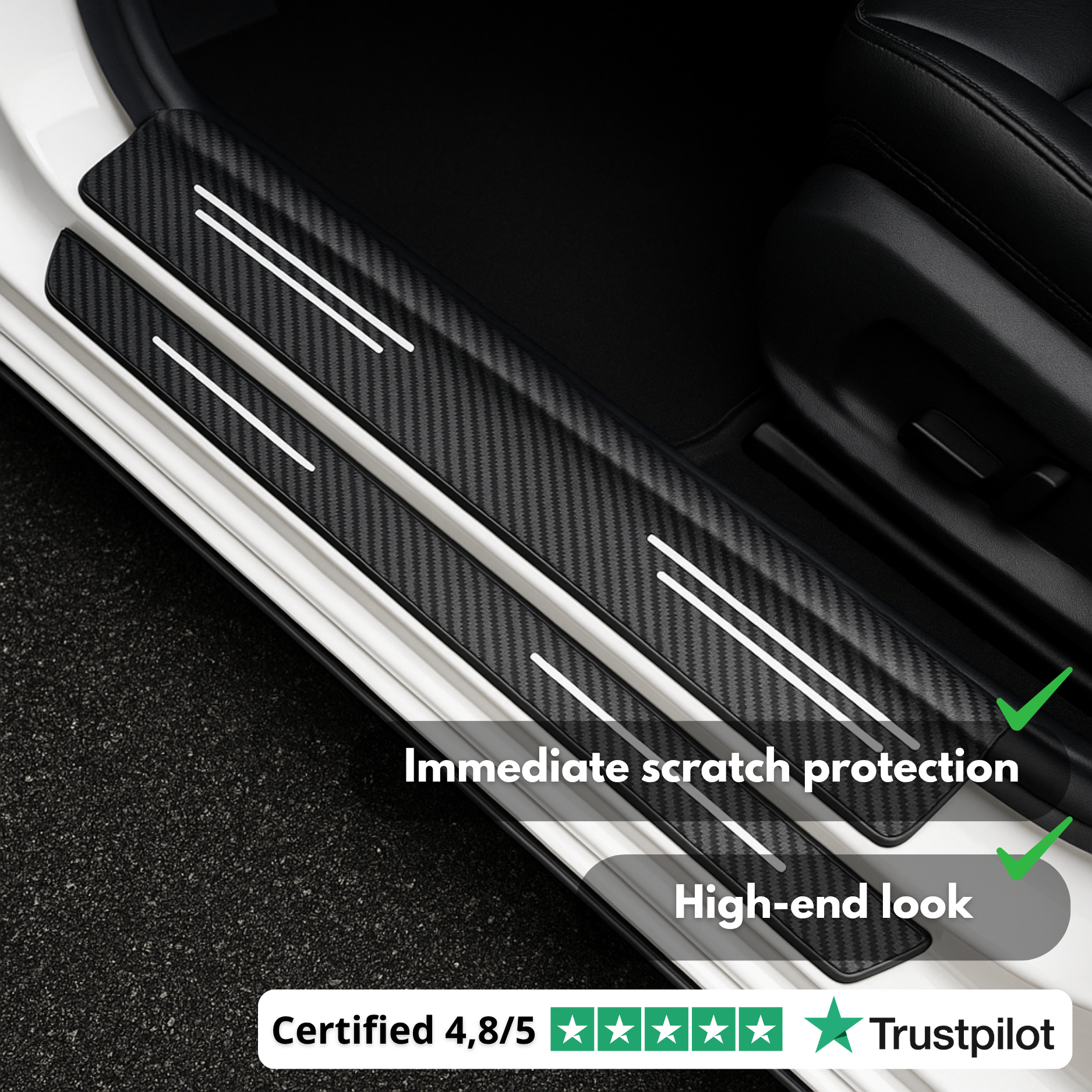 StepGuard Carbon | Protector elegante para estribos