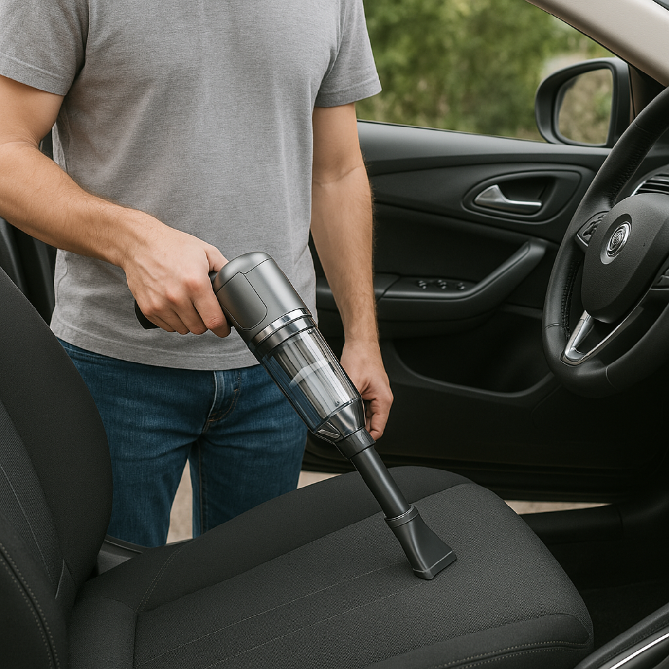 D80 PRO | Potente aspiradora inalámbrica para carro – Compacta, ligera y recargable