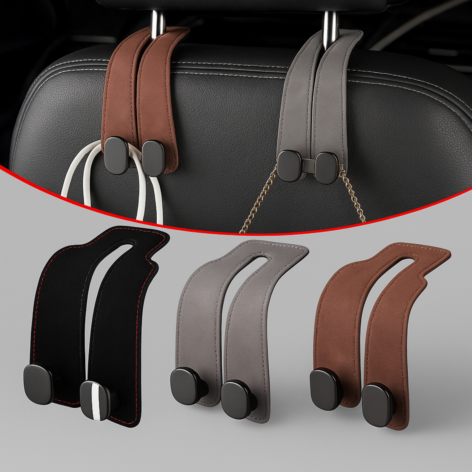 GripHook™ Hangers | El gancho premium para asiento de carro