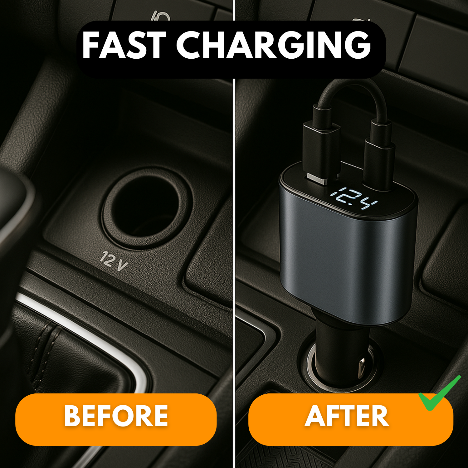VoltMate™ | Cargador inteligente 4 en 1 para carro