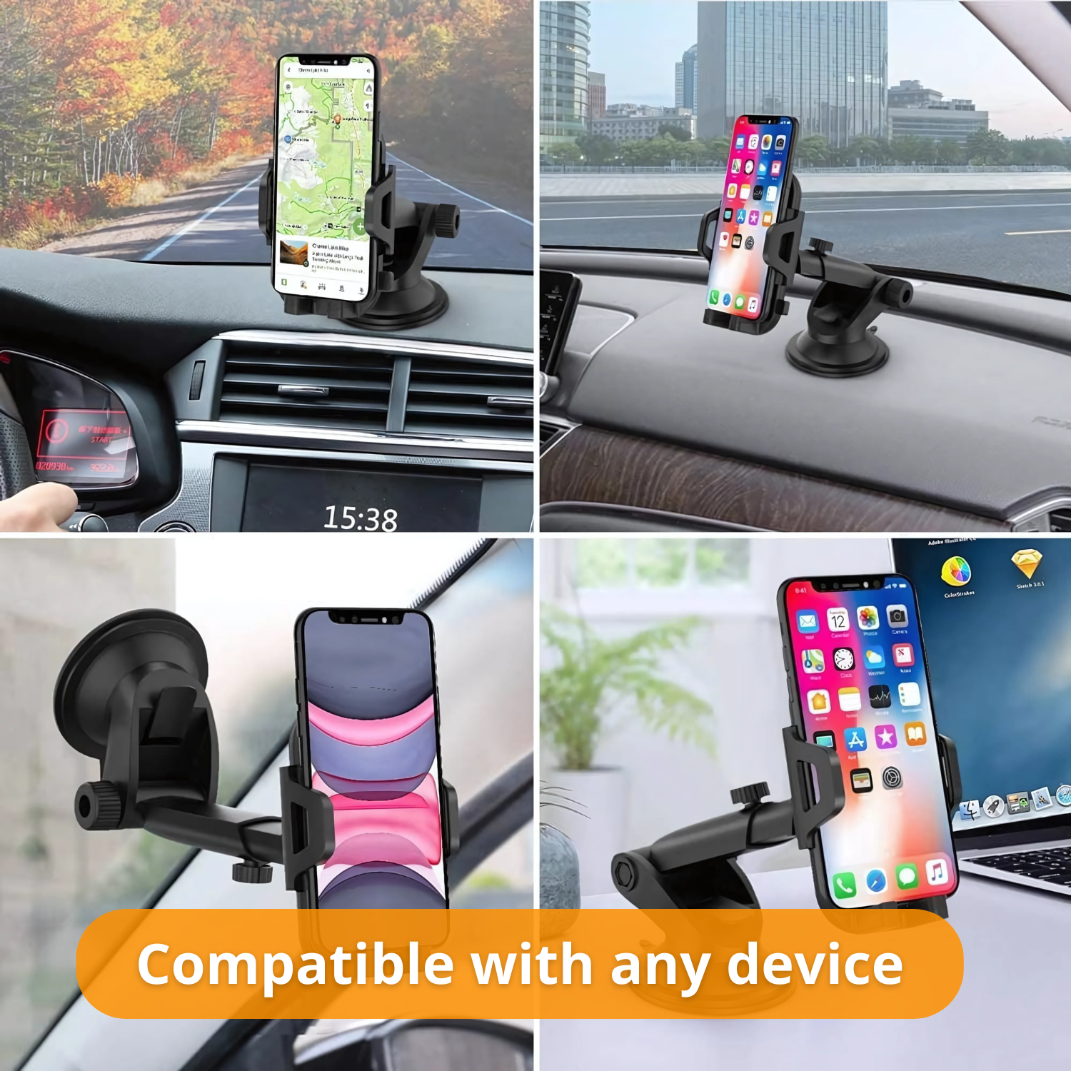 SafeDock 360 | Soporte para celular firme con giro de 360°