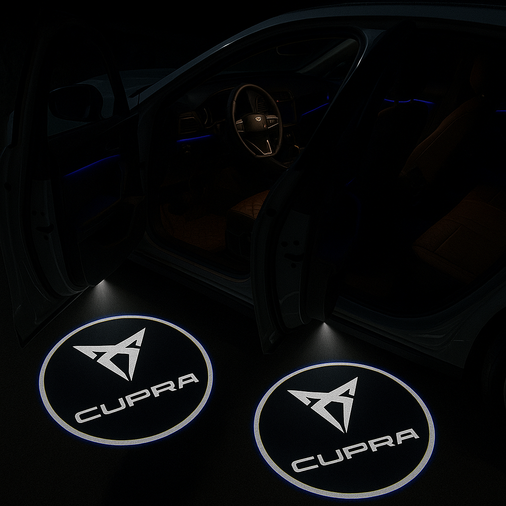 CarLight PRO | Proyectores LED premium con el logo de tu carro para puertas