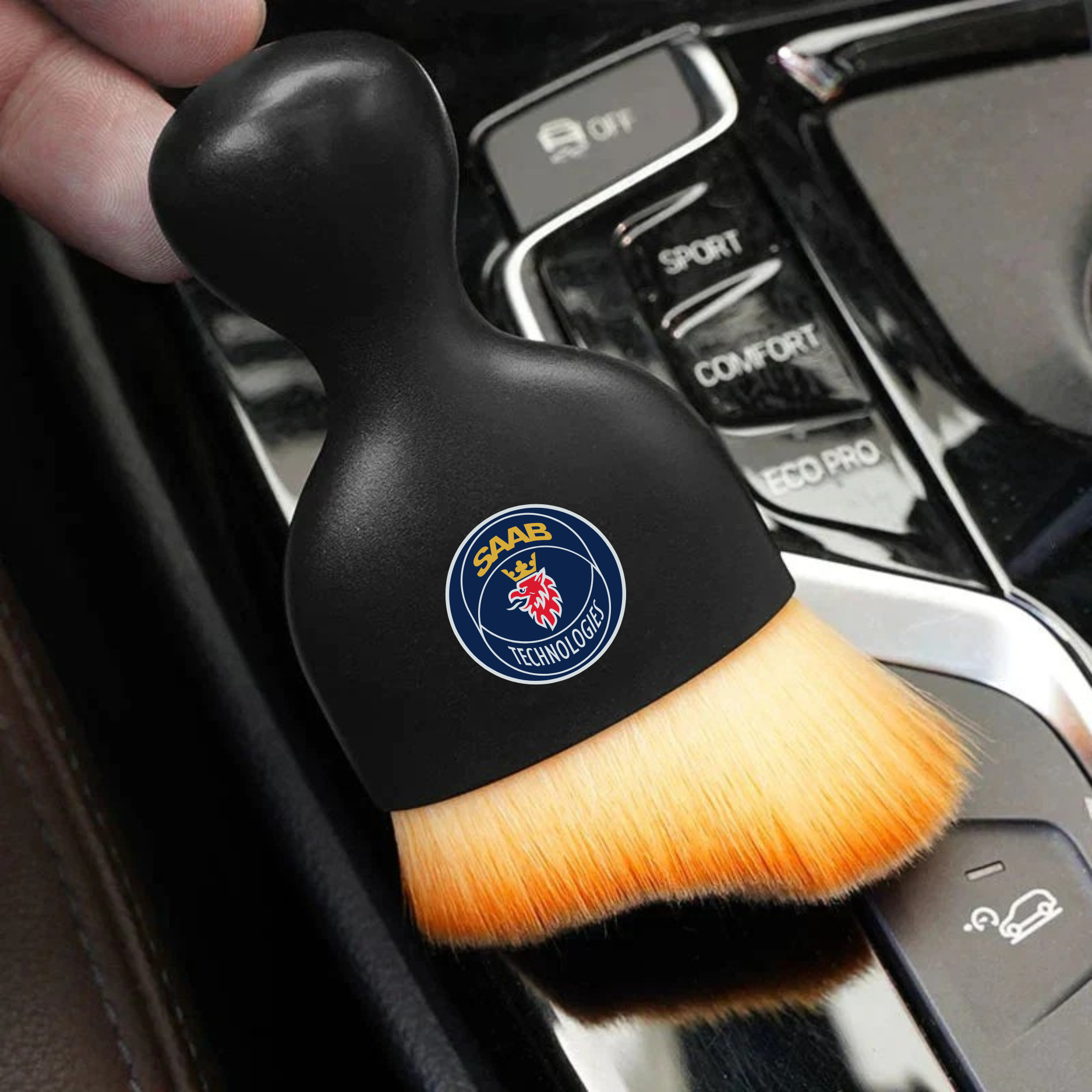 P40 PRO | Brocha de detallado de precisión con el logo de tu carro