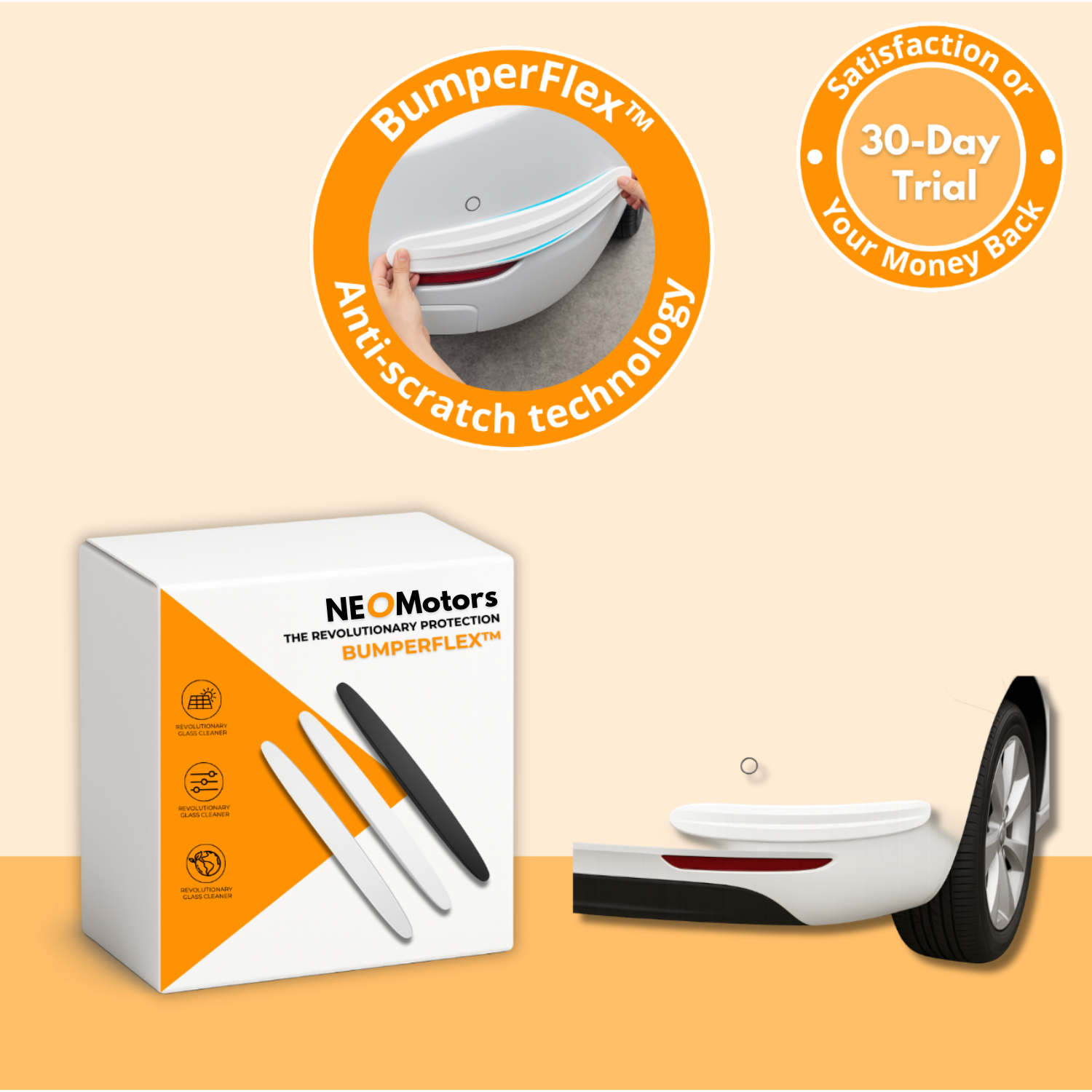 BumperFlex™ Guard | Protector elegante para defensa trasera